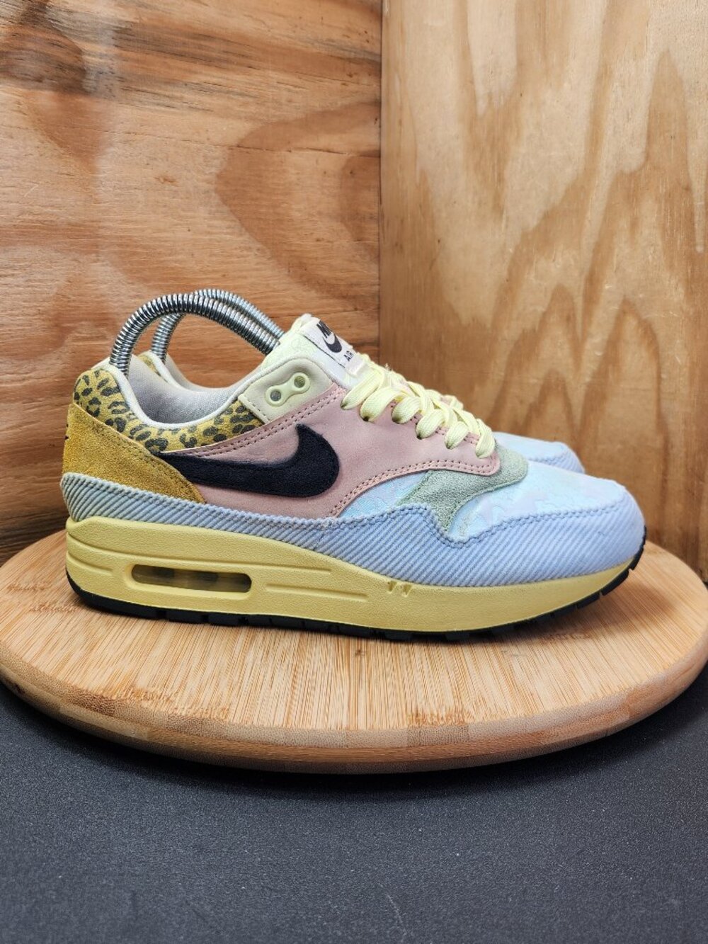 Nike Air Force 1 87 PRM Spring Mix Lace Animal Print Indoor Corduroy Sneakers